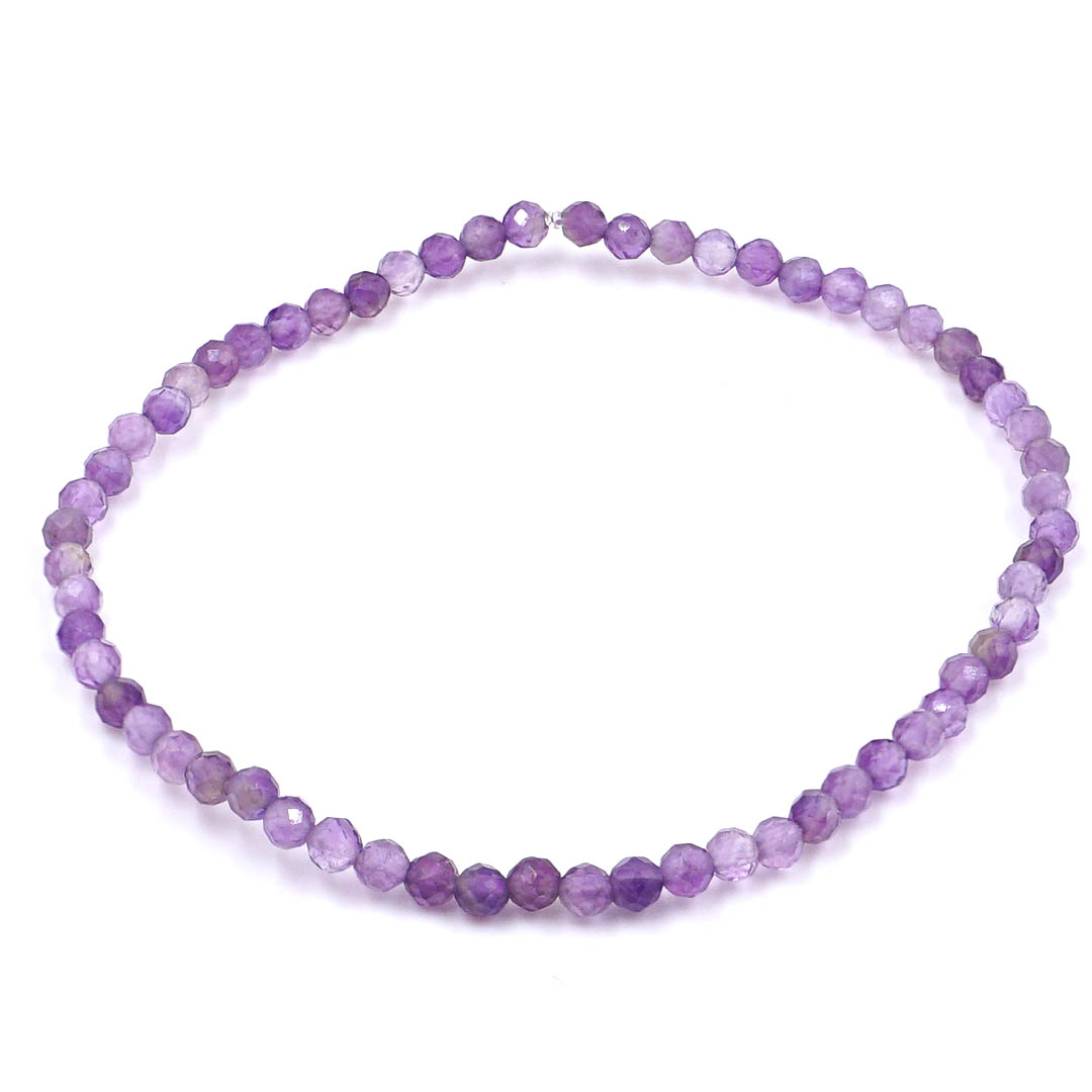 Maeve - Ametiszt mini fazettált karkötő