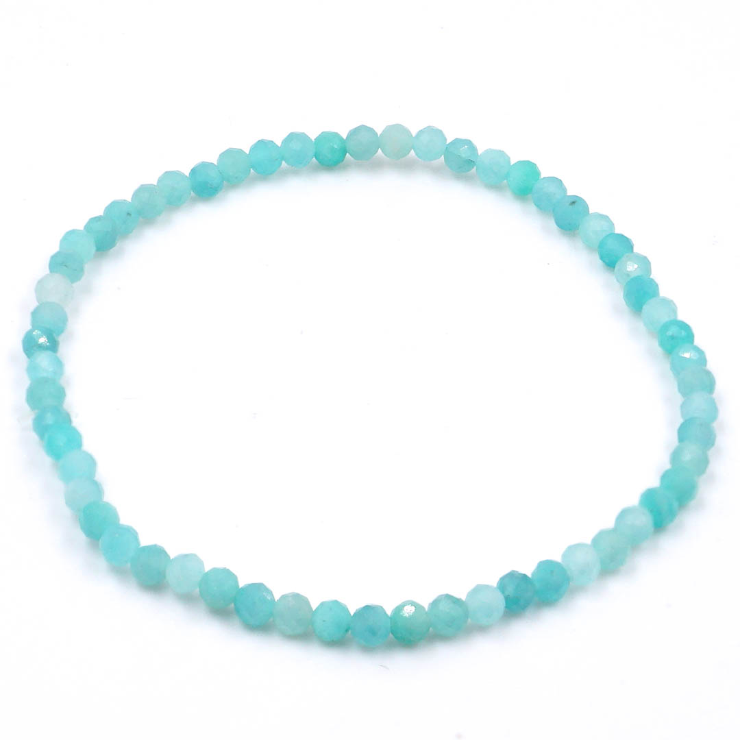 Arabella - Amazonit mini fazettált karkötő