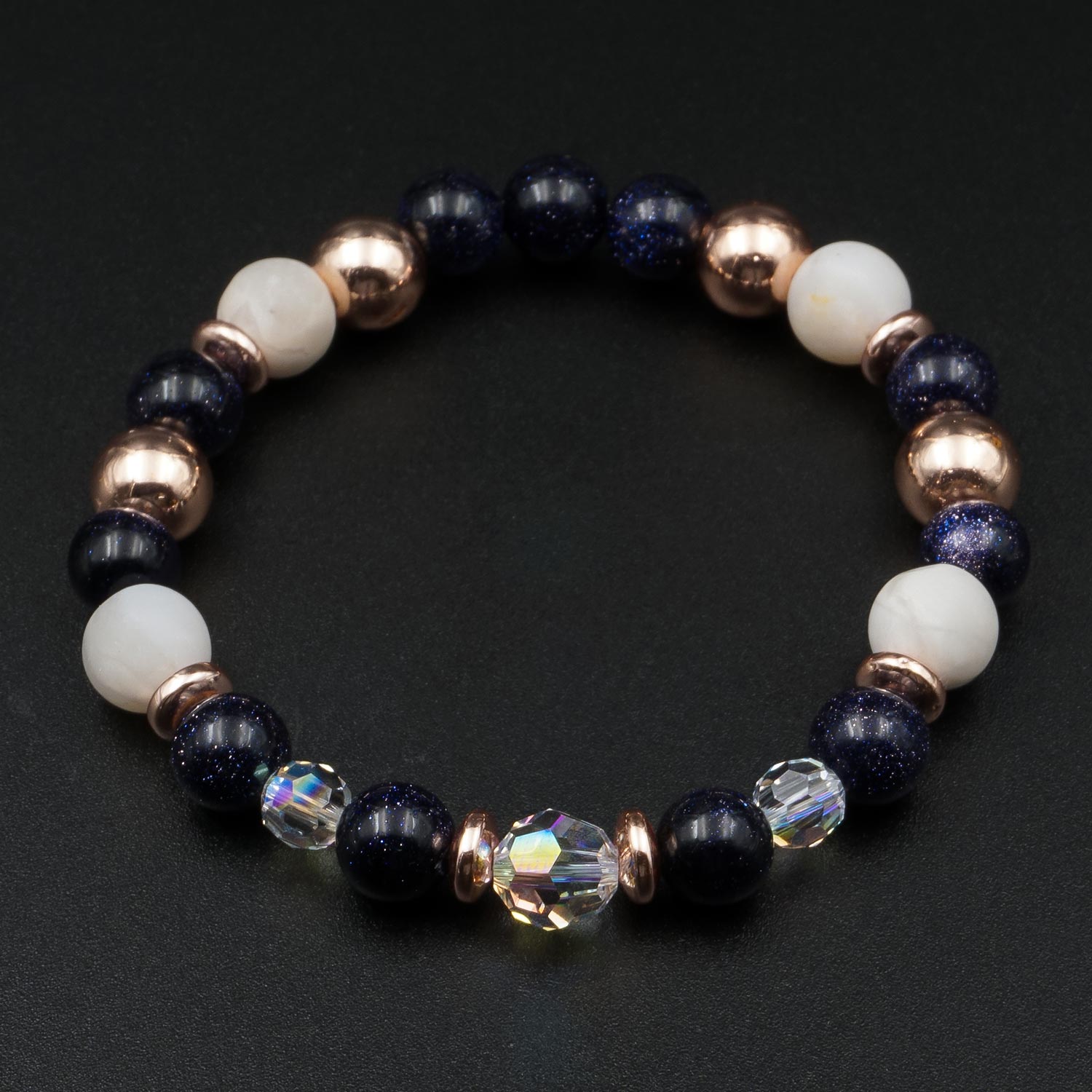 Skate on the lake - Homokkő és jáspis karkötő