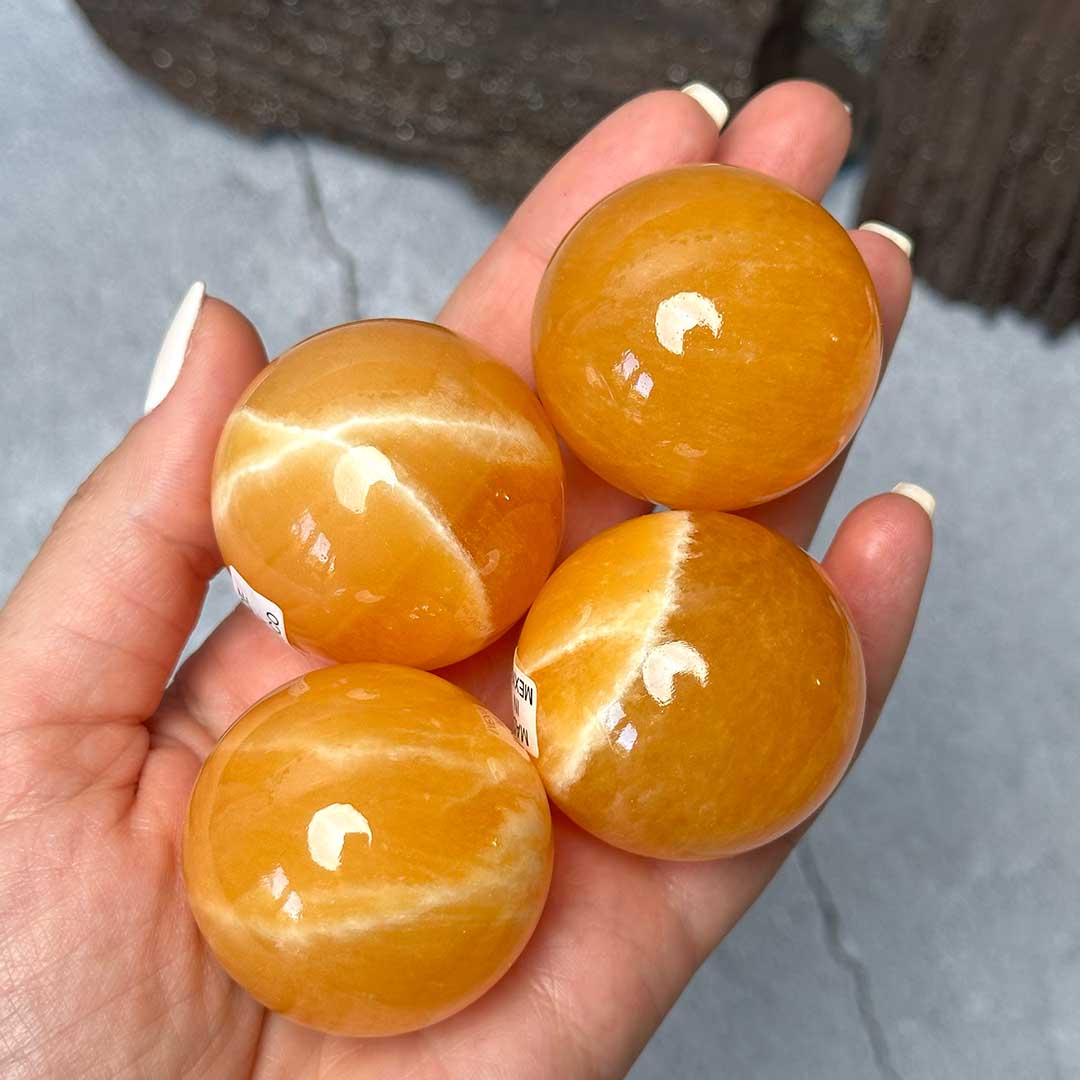 Narancskalcit golyó Mexikóból