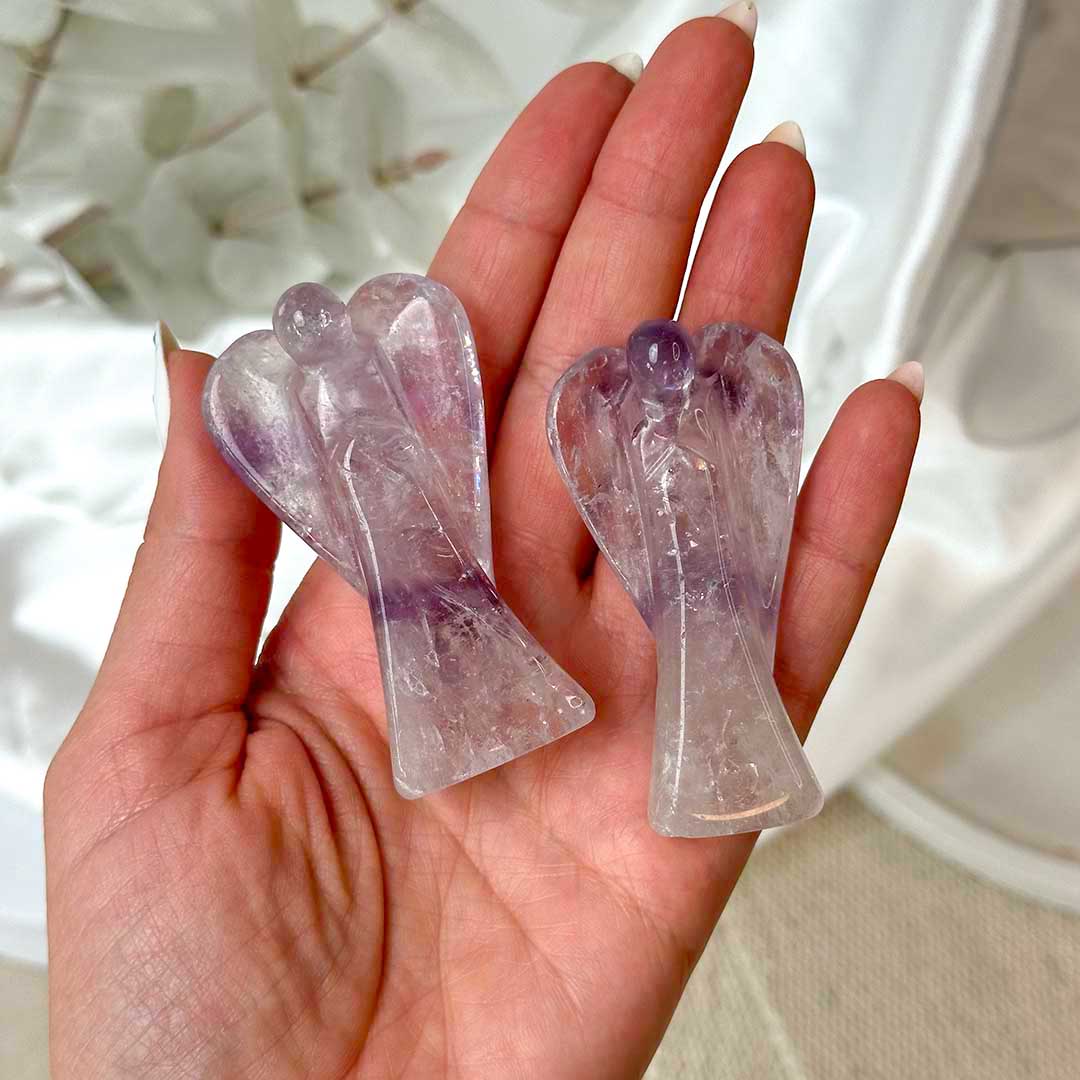 Brazil ametiszt angyal faragvány - jelenleg kicsit nagyobb!