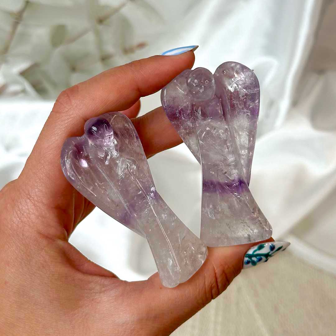 Brazil ametiszt angyal faragvány - jelenleg kicsit nagyobb! - Image 3