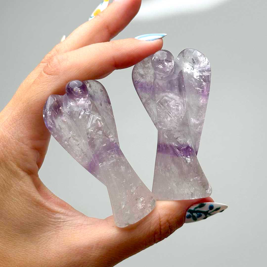 Brazil ametiszt angyal faragvány - jelenleg kicsit nagyobb! - Image 2