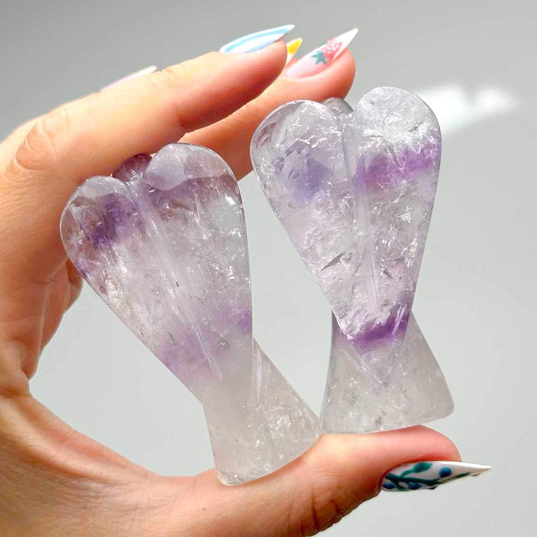 Brazil ametiszt angyal faragvány - jelenleg kicsit nagyobb! - Image 4