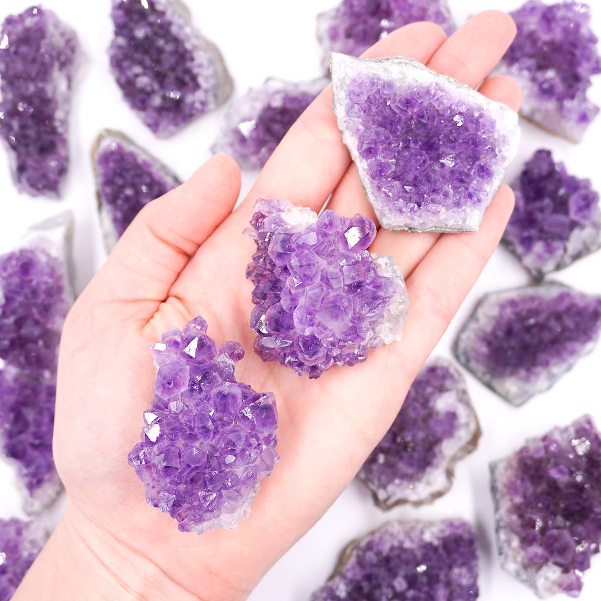 Ametiszt kristály drúza