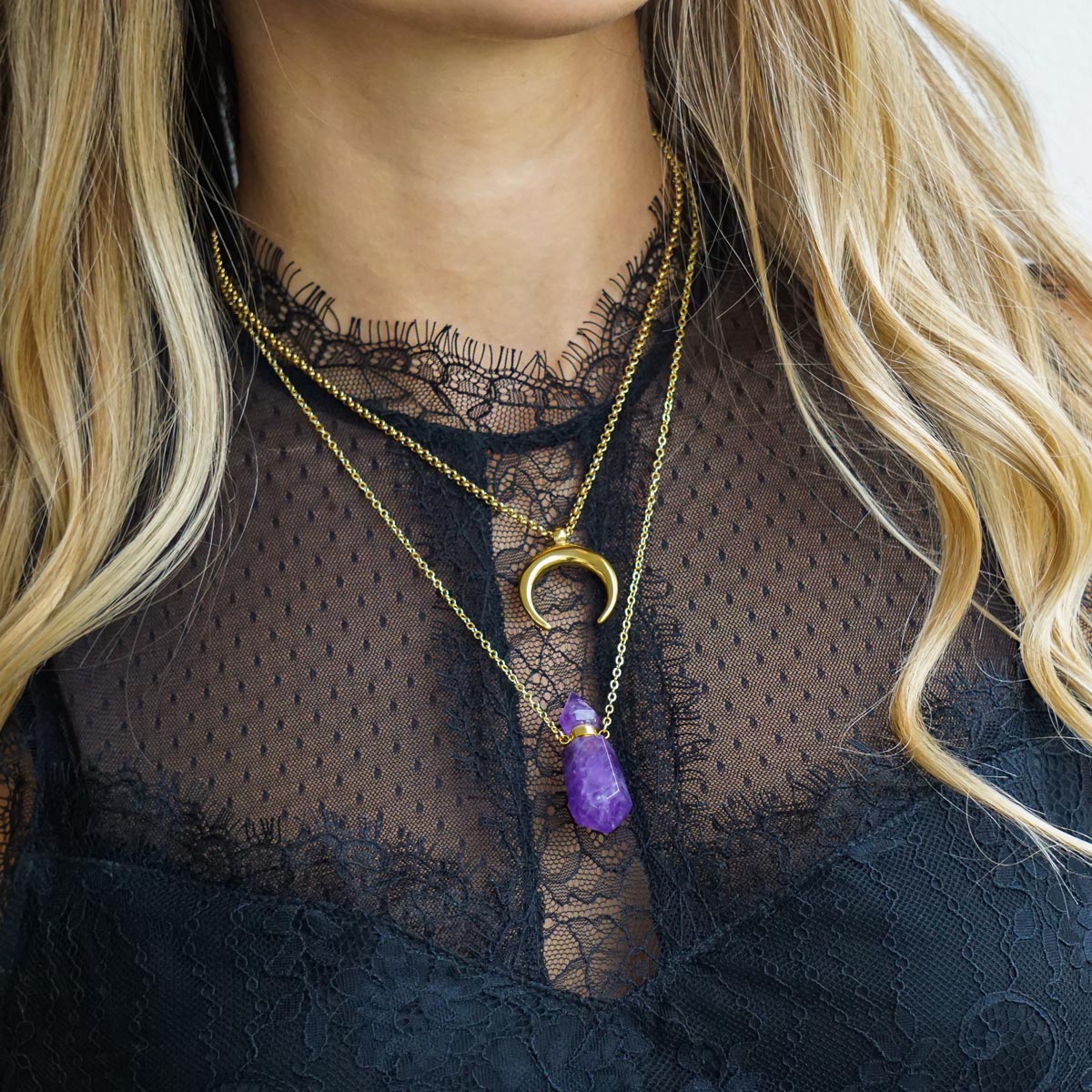 Luna - Arany Hold nyaklánc - Image 4