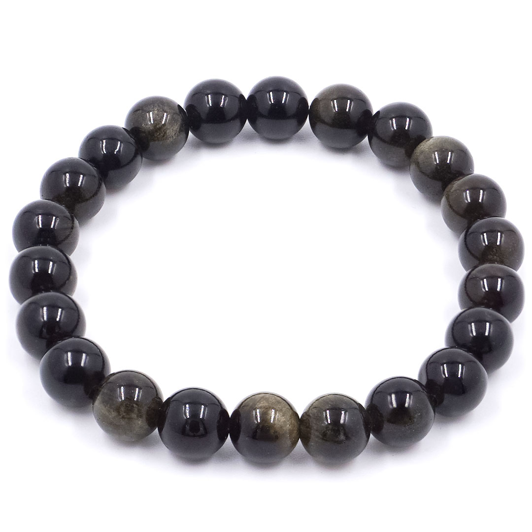 Arany fényű Obszidián karkötő (prémium)