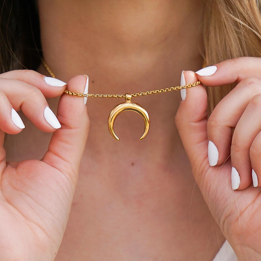 Luna - Arany Hold nyaklánc