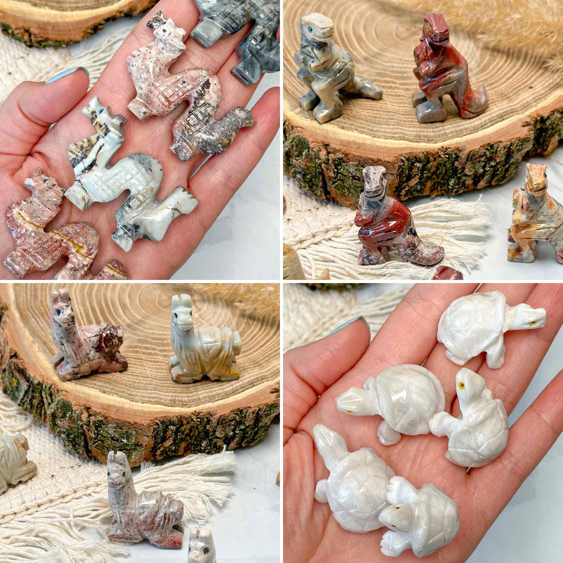 Különböző állat figurák ásványból (választható állatok)