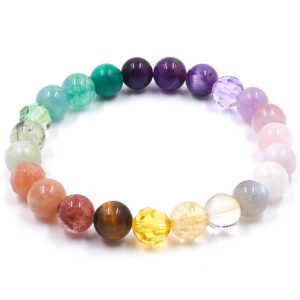Tropical Rainbow - szivárványszínű karkötő Swarovski kristályokkal