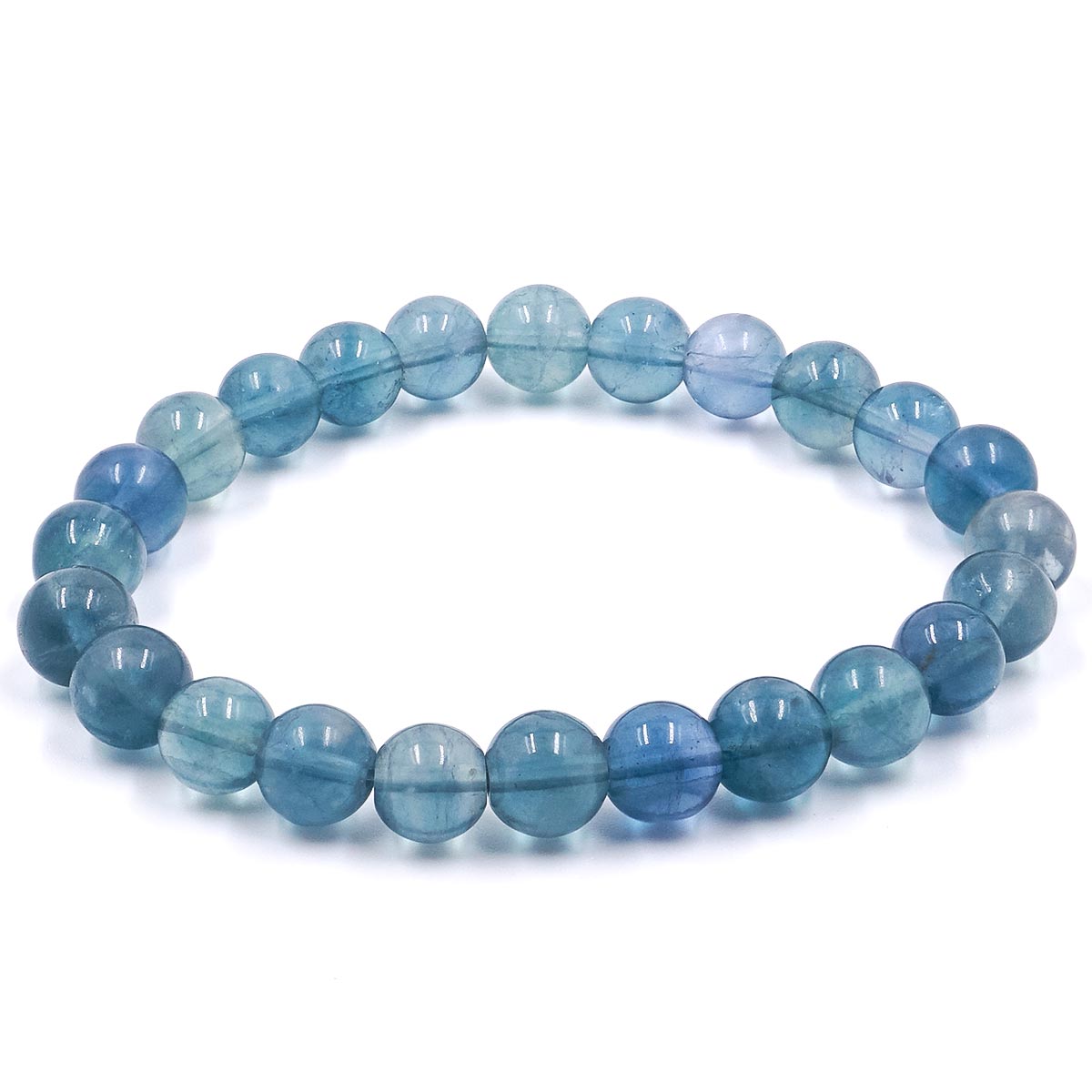 Lagoon - sötétkék fluorit prémium karkötő - jelenleg kissé zöldesebb - 14-es méretben elérhető!