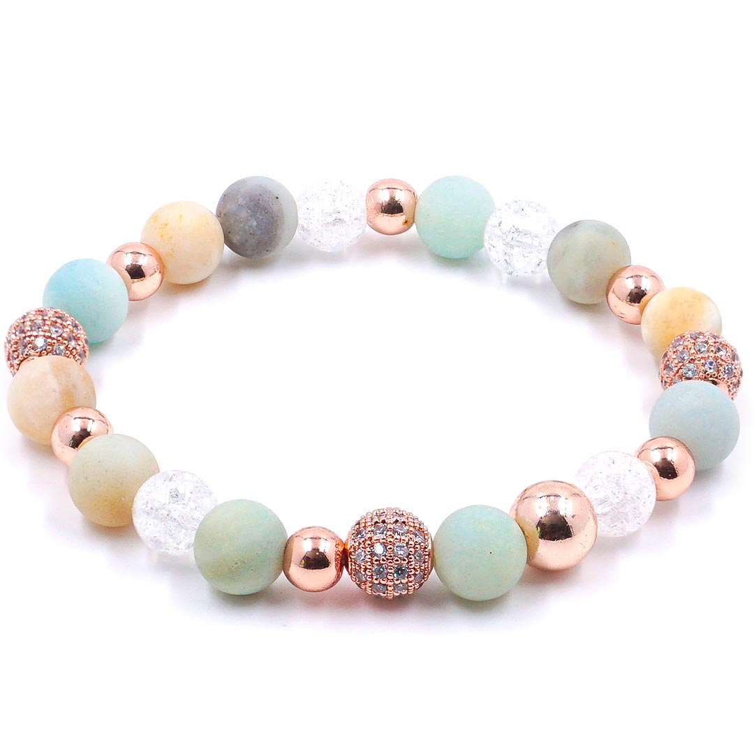 Christie's - Zöld kvarcit, hematit és hegyikristály, cirkóniával