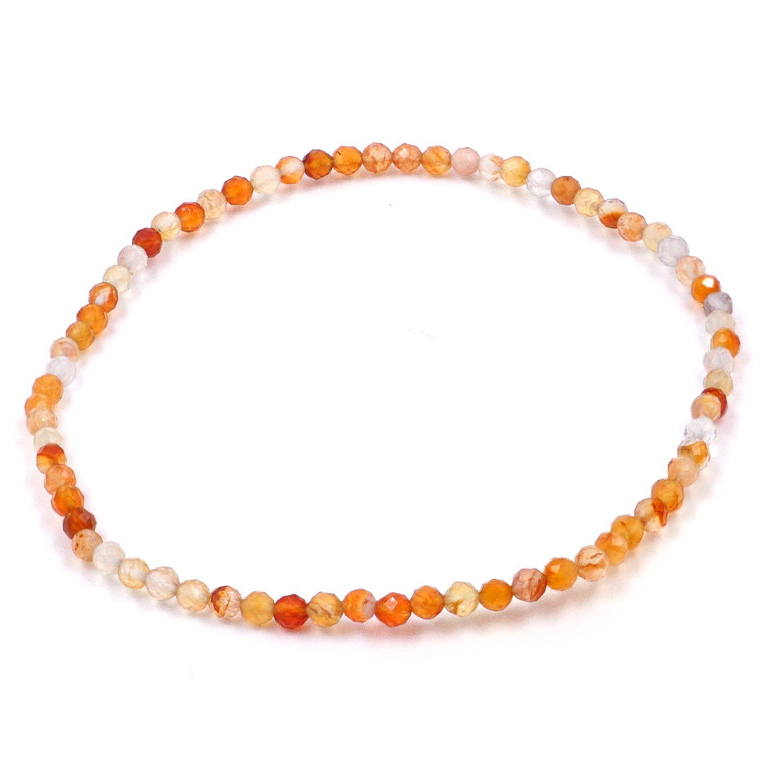 Roxan - Karneol mini fazettált karkötő