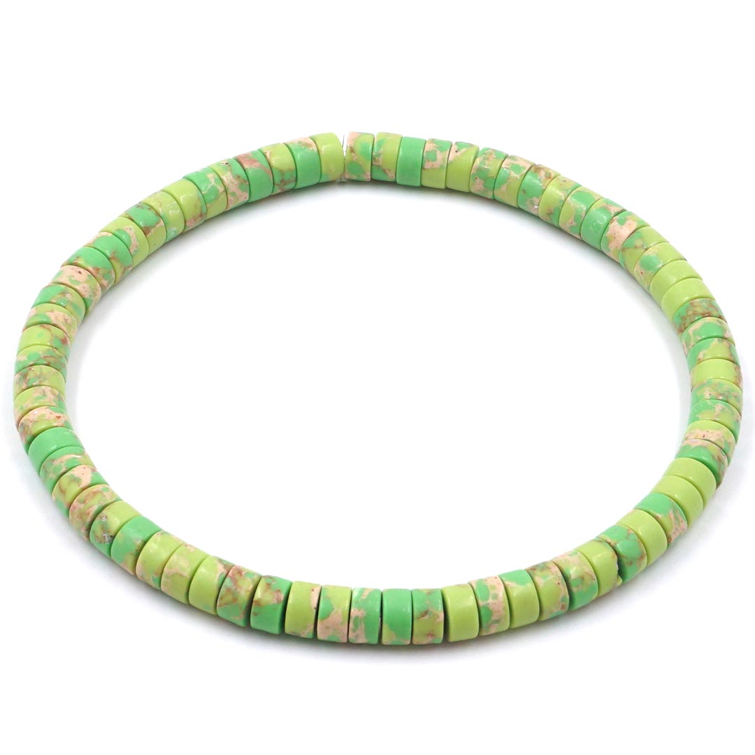 Pisztáciazöld Heishi karkötő