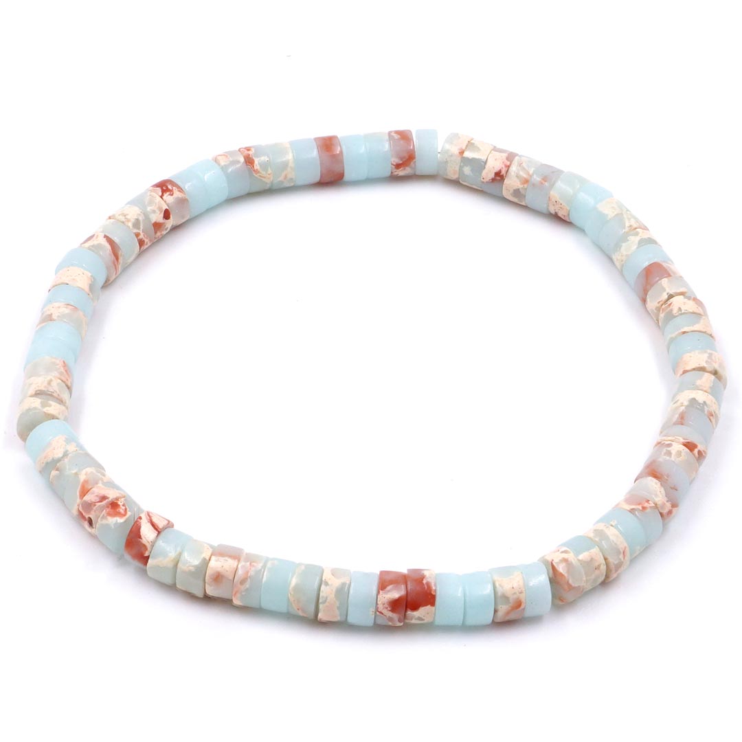 Halványkék Heishi karkötő