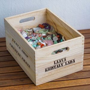 Kristály Konfetti - kb. 260 grammos csomagok 25-30 db ásvánnyal!