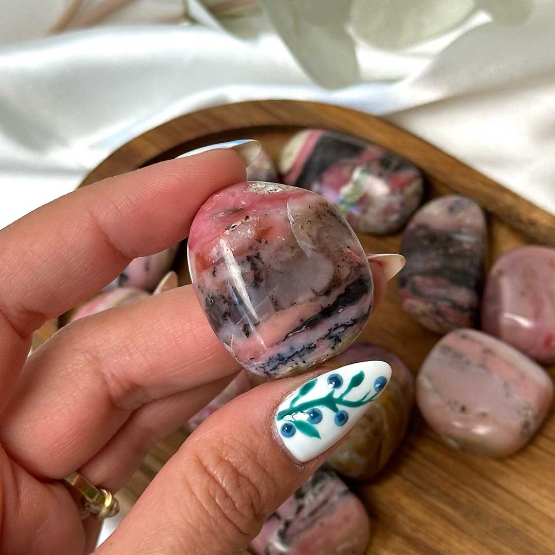 Eper Pink Opál marokkő