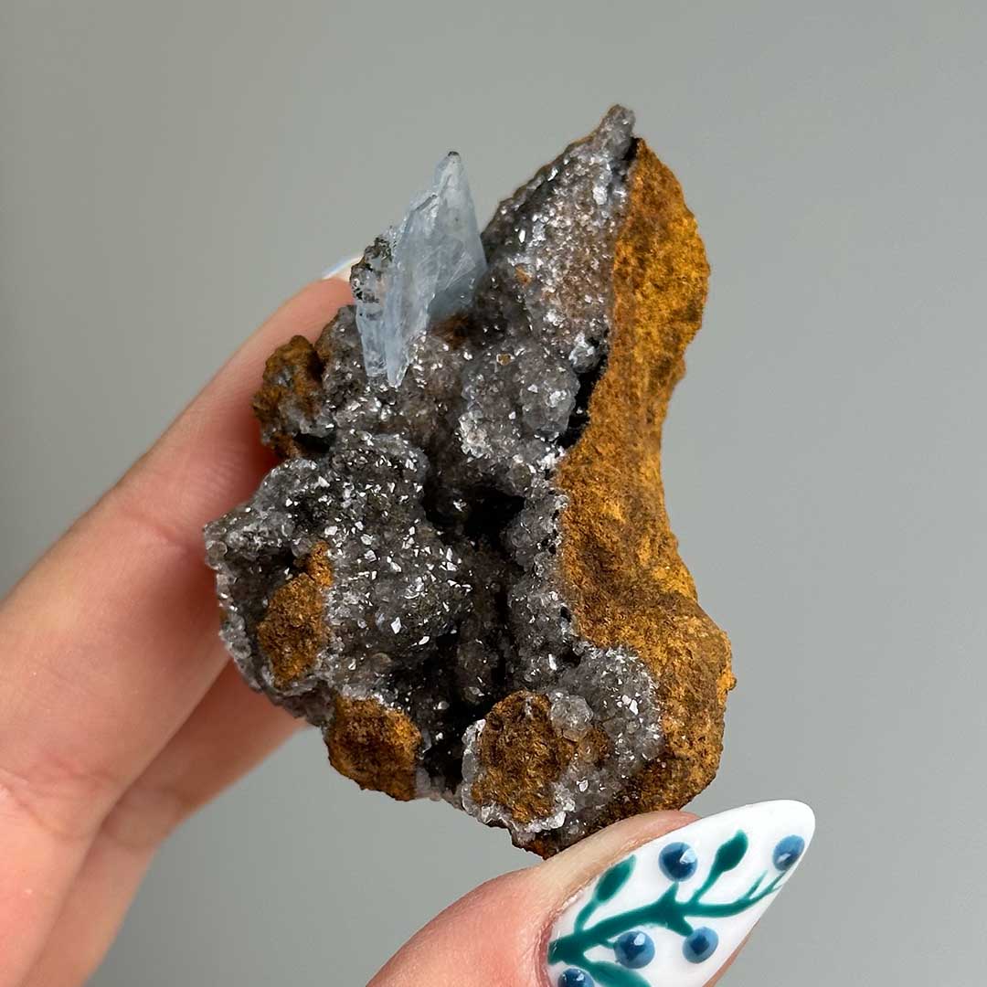 Marokkói kék barit goethittel és limonittal (5)