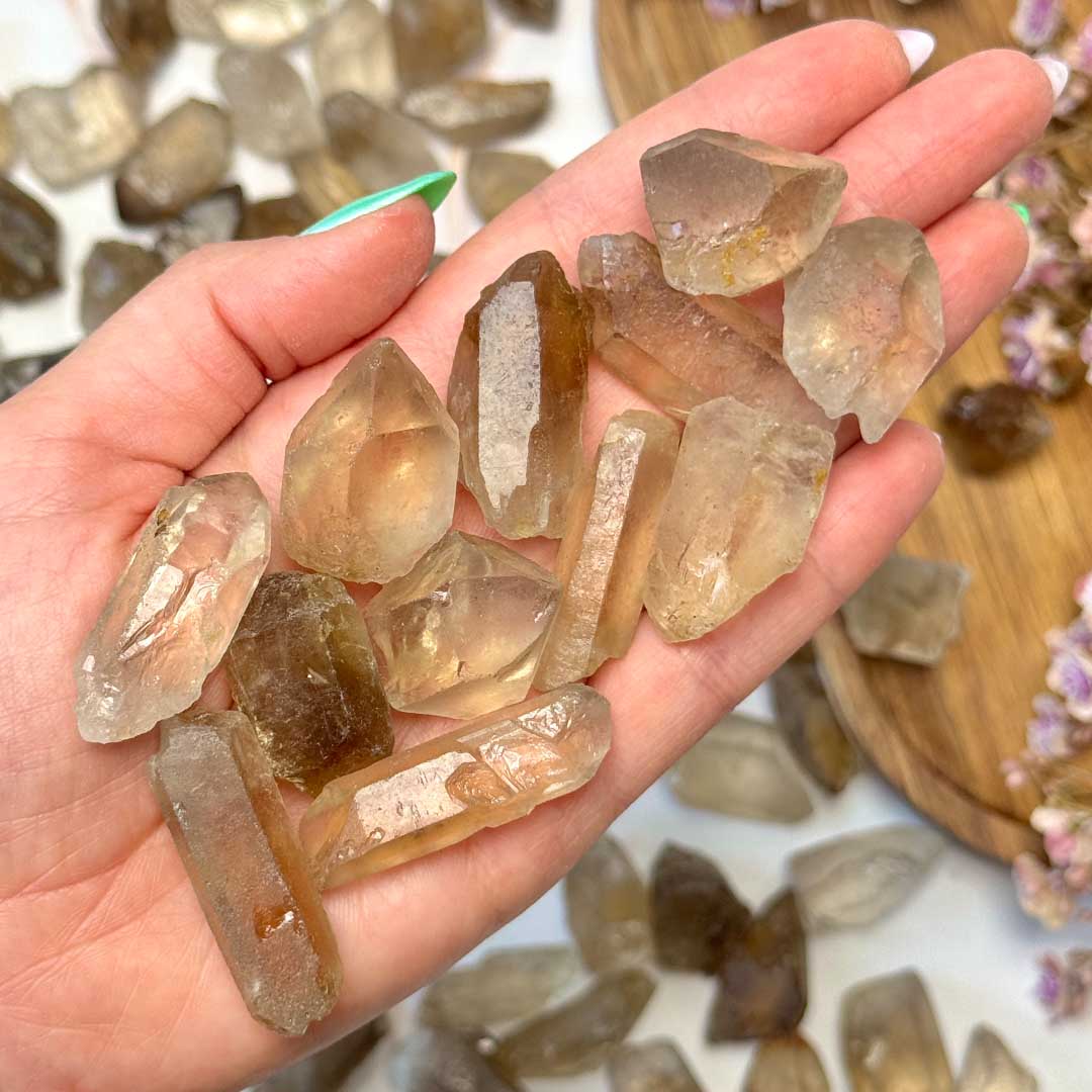 Természetes Citrin nyers ásvány Brazíliából!