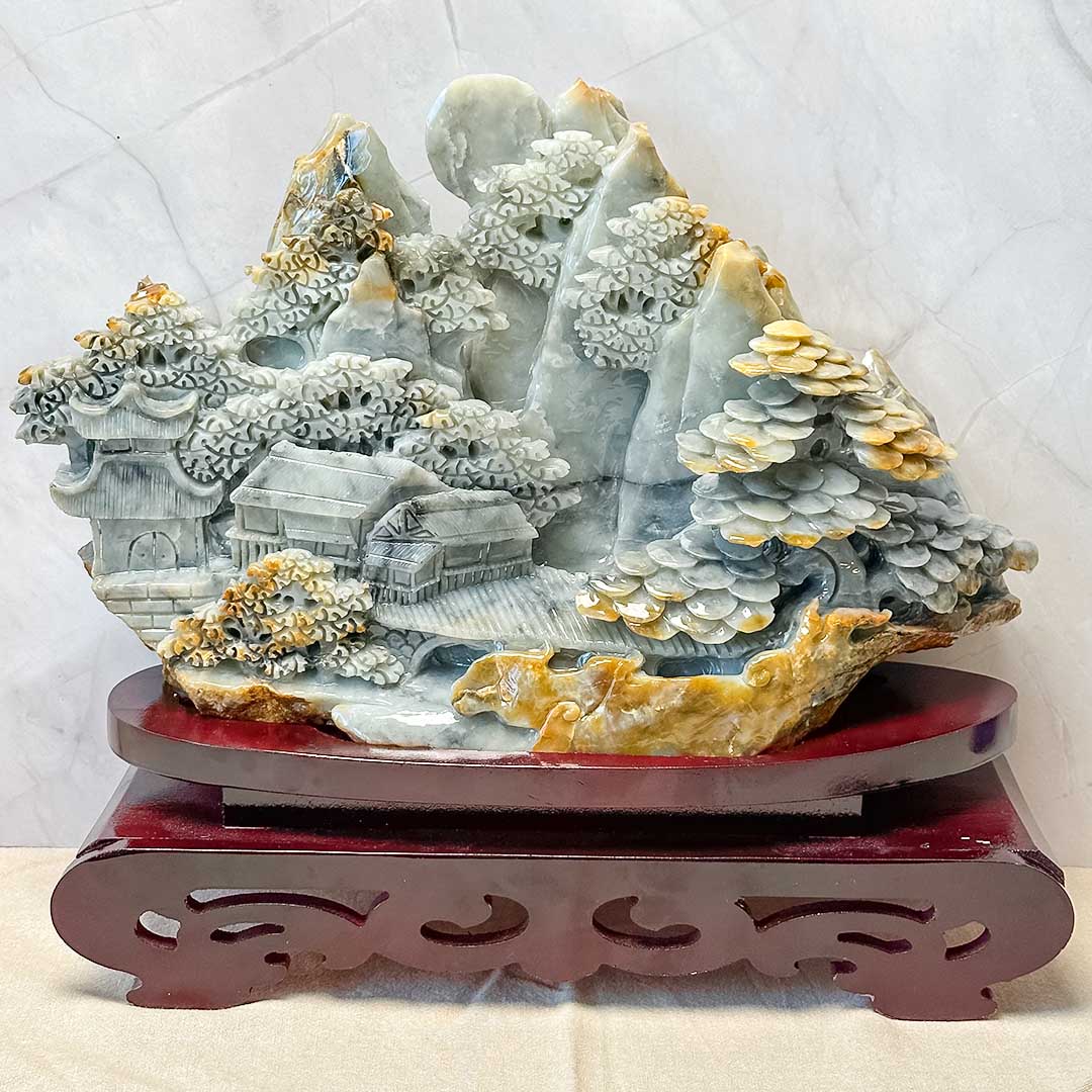 Jáde faragvány dekoráció (extra)(prémium)