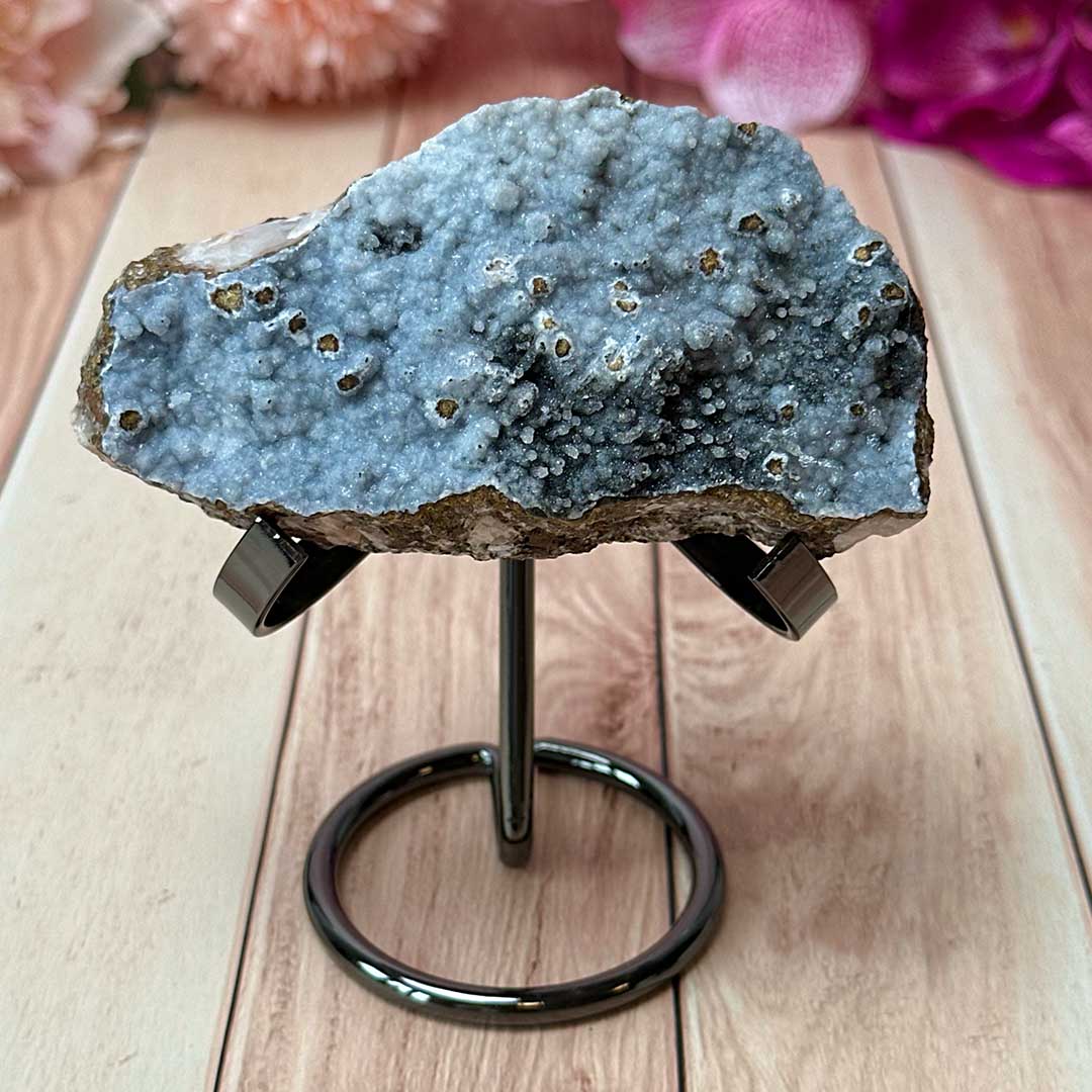 Mangán, Kalcit és Barit telep Marokkóból - ritkaság, állványon!