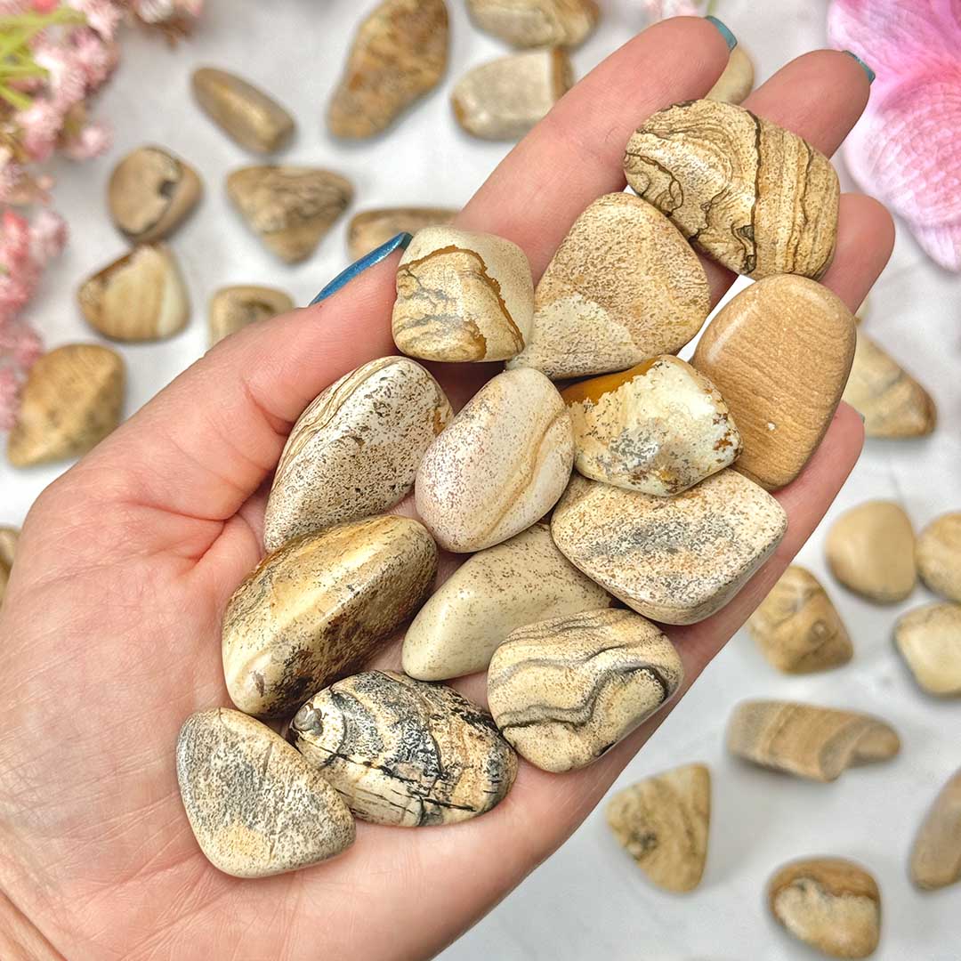 Tájkép jáspis marokkő