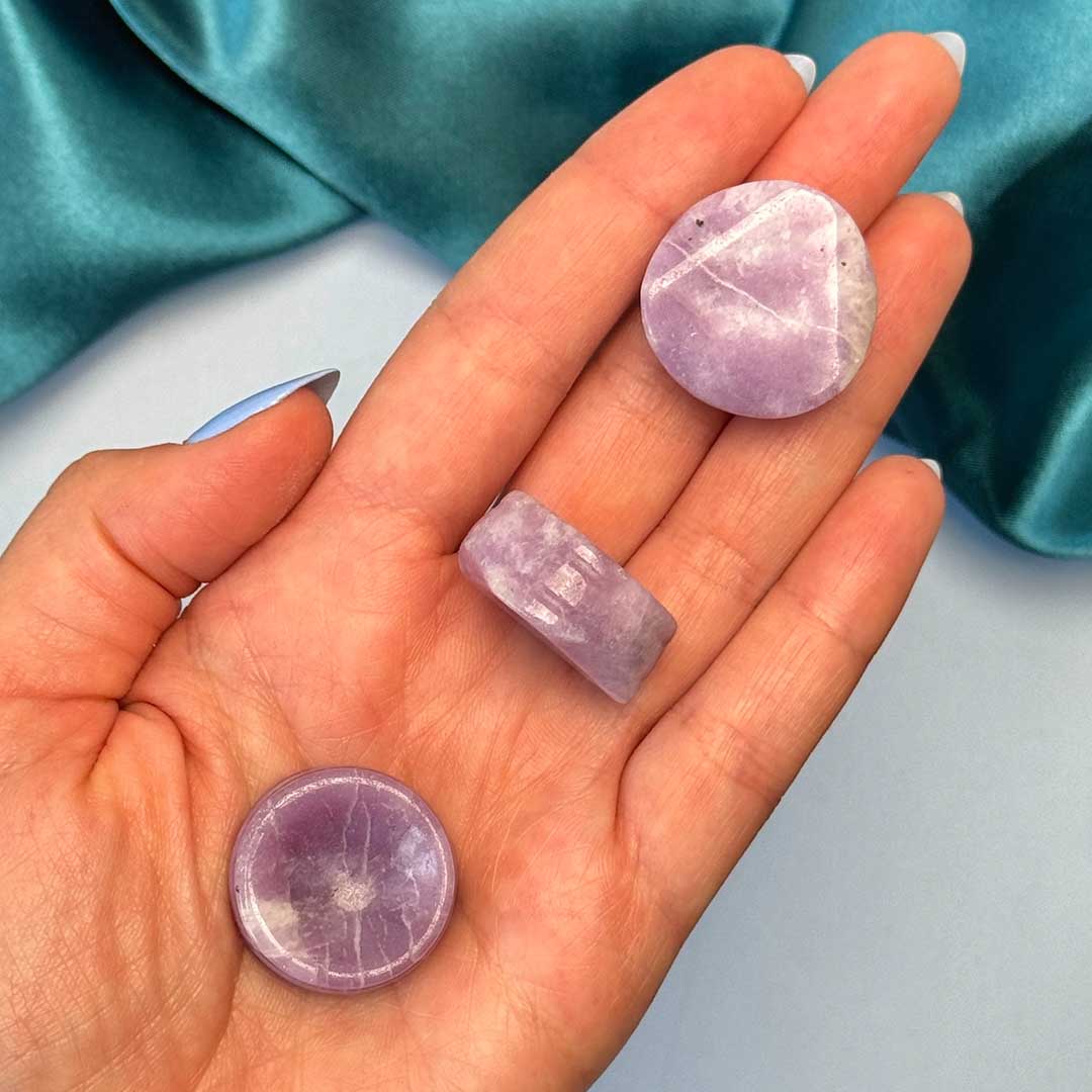 Lepidolit golyótartó