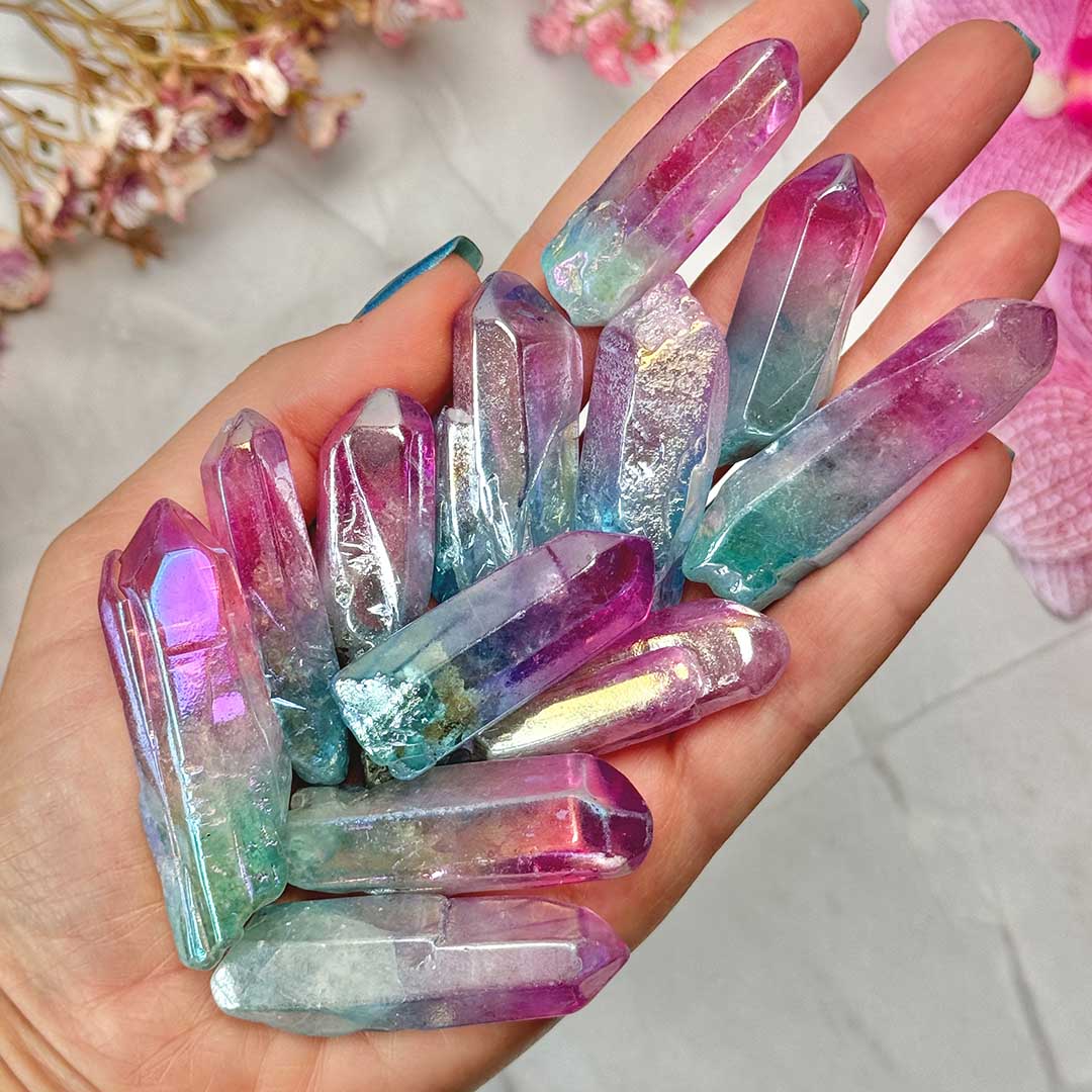 Mermaid aura kvarc csúcs