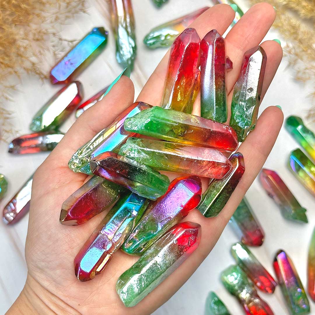 Dinnye aura kvarc csúcs