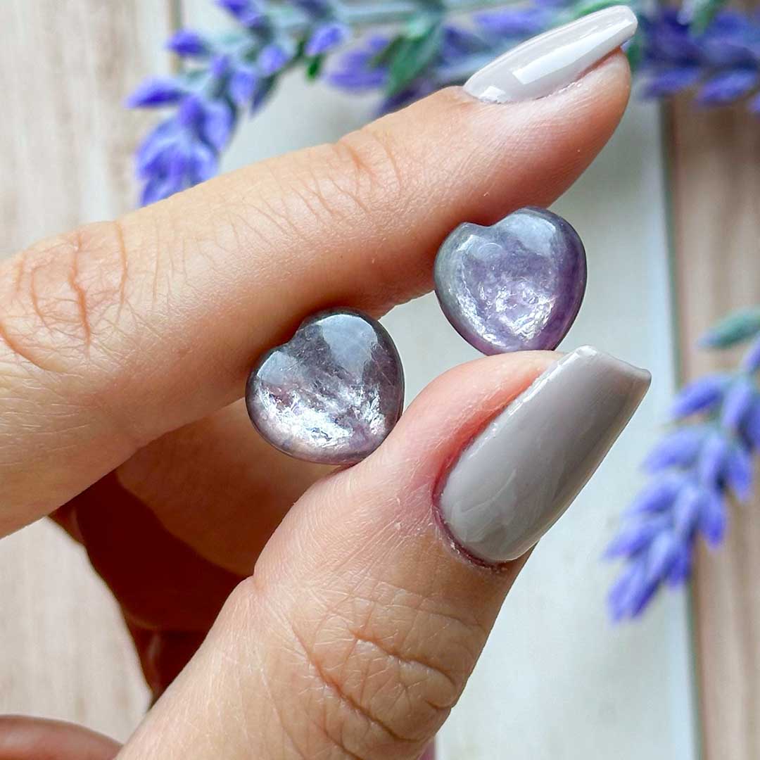 Drágakő Lepidolit szív (prémium) - Image 2