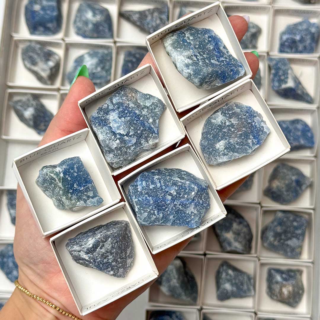 Kék aventurin nyers ásvány