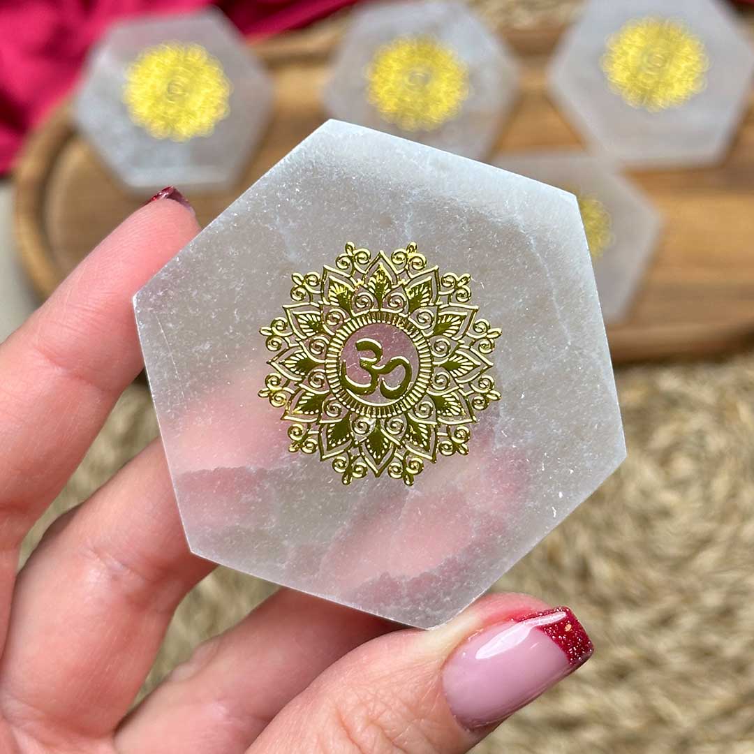 Szelenit hatszög - aum/om szimbólummal - Image 2