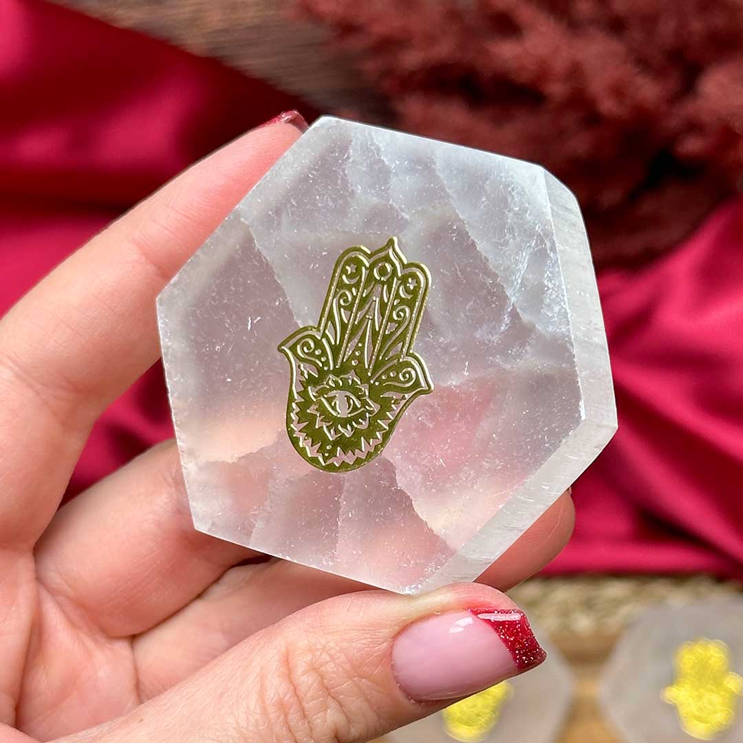 Szelenit hatszög - hamsa keze szimbólummal - Image 3