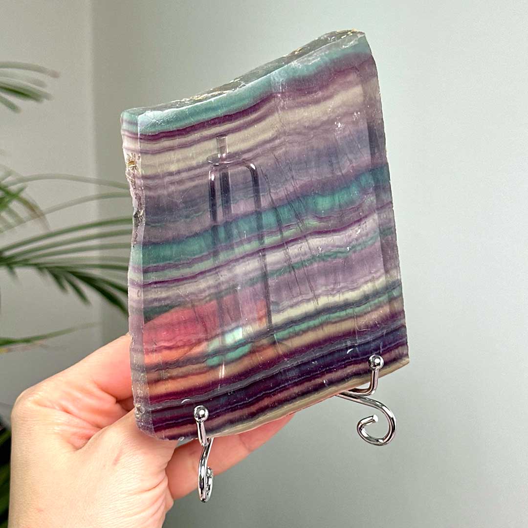 Szivárvány Fluorit szelet (3)