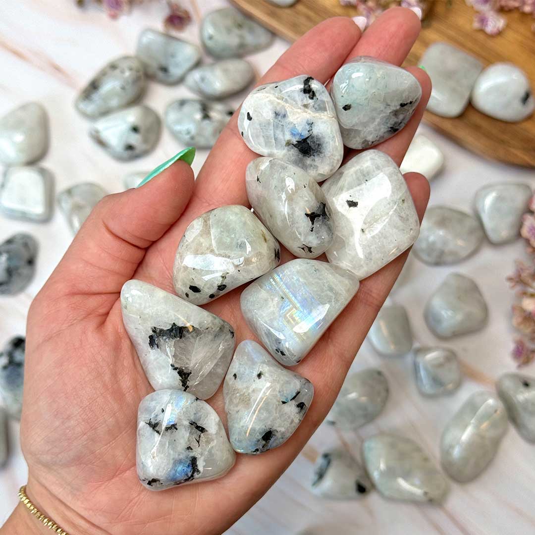 Szivárvány holdkő marokkő