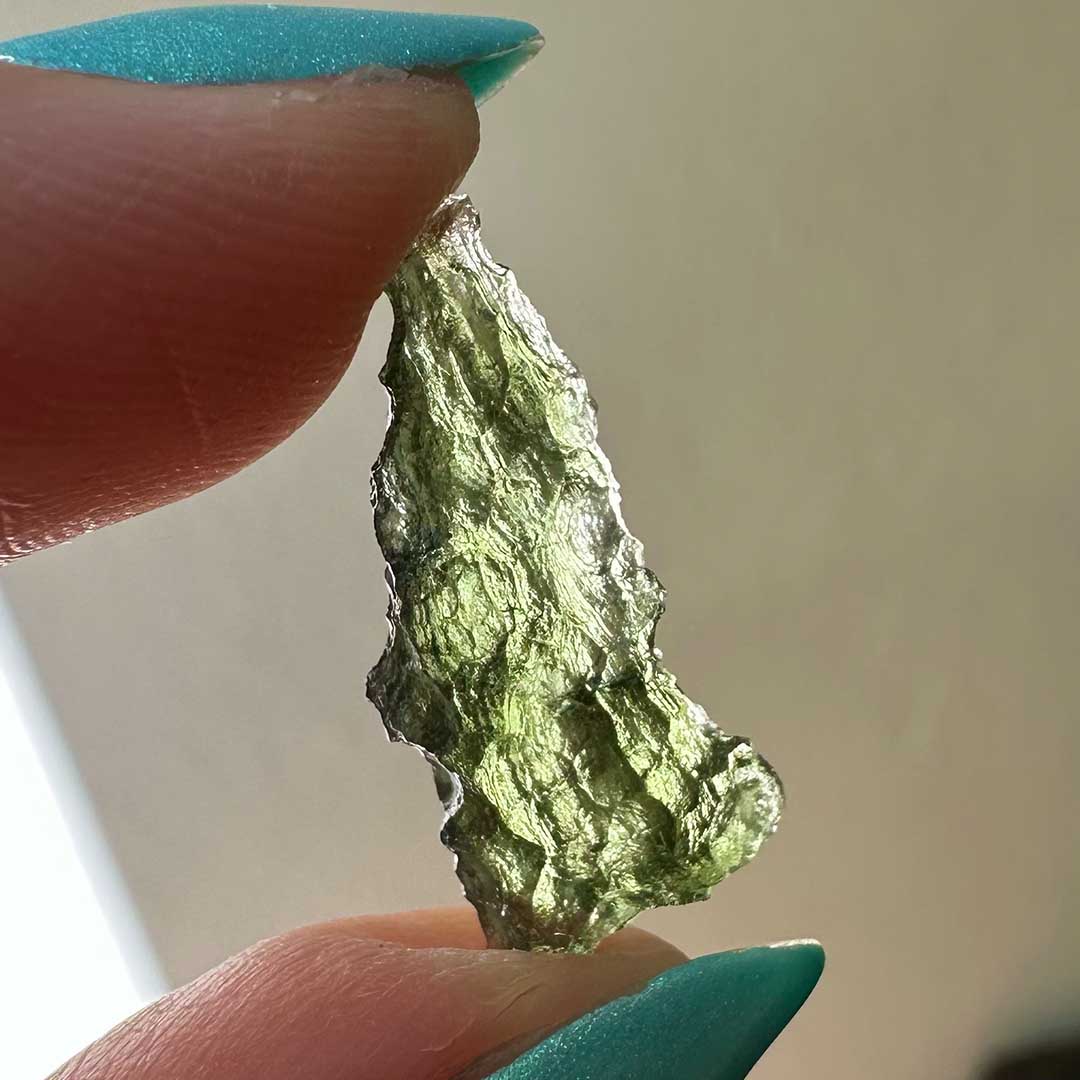 Moldavit meteorit tektit Csehországból (3)