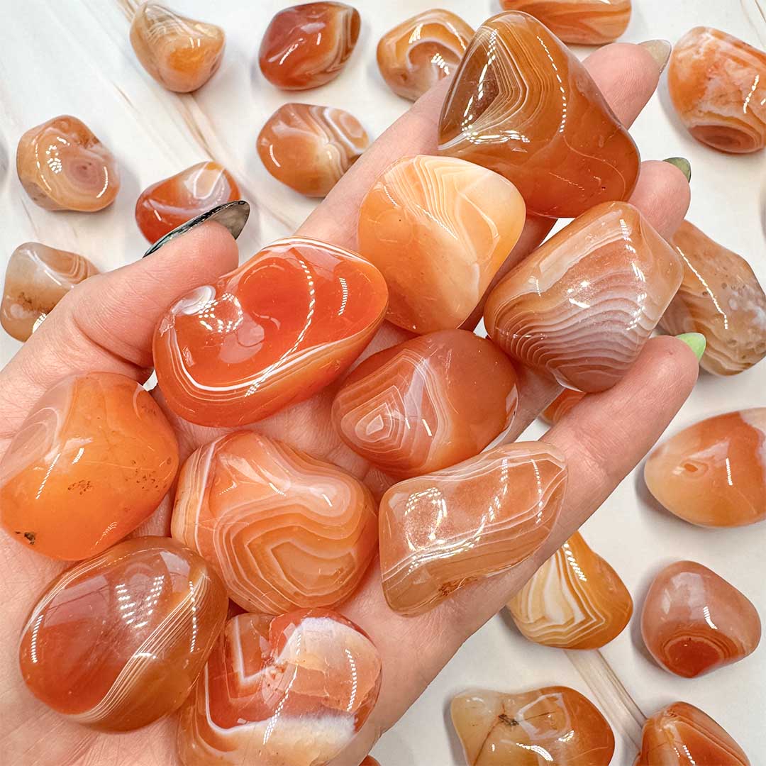 Karneolos achát marokkő