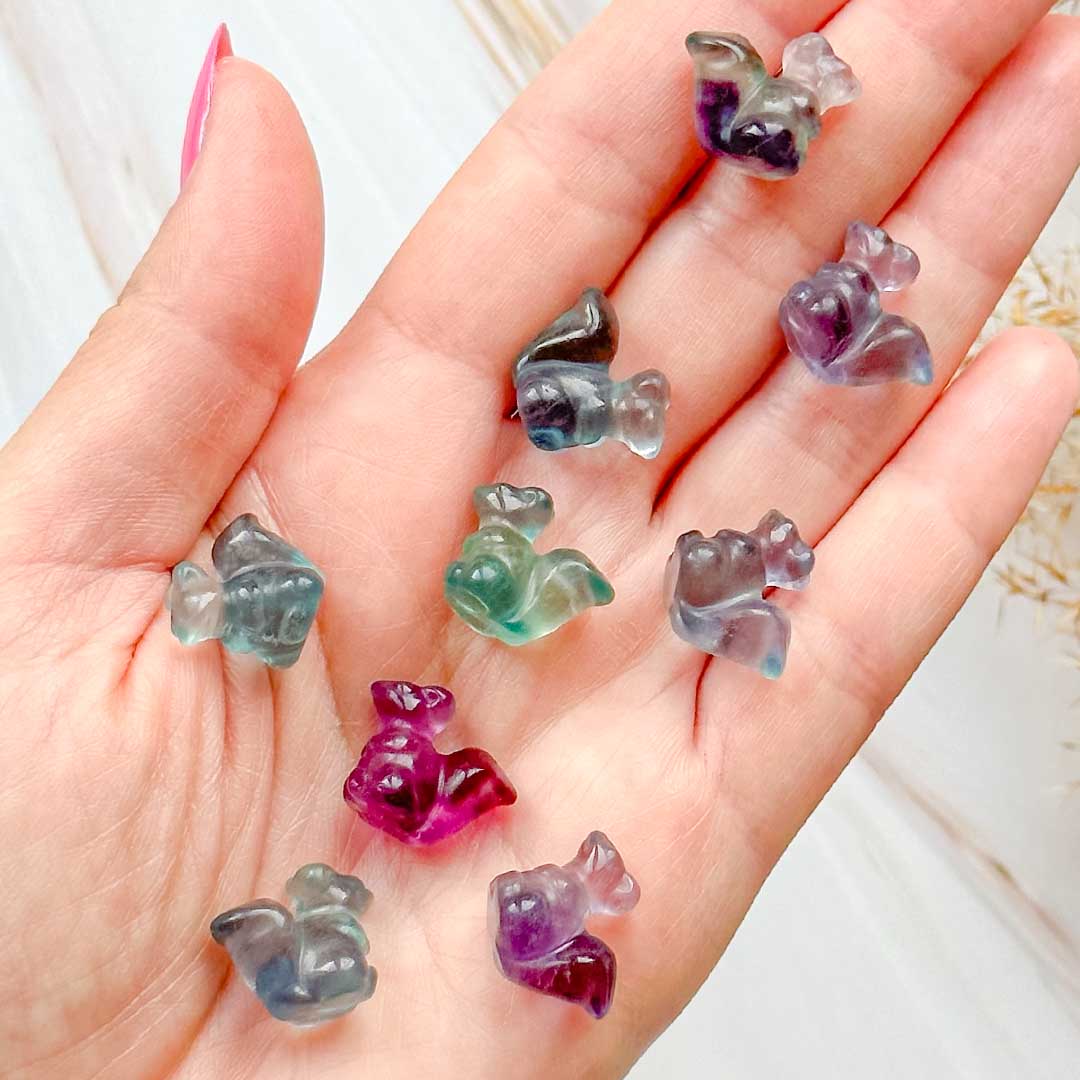 Mókus Fluorit ásvány faragvány