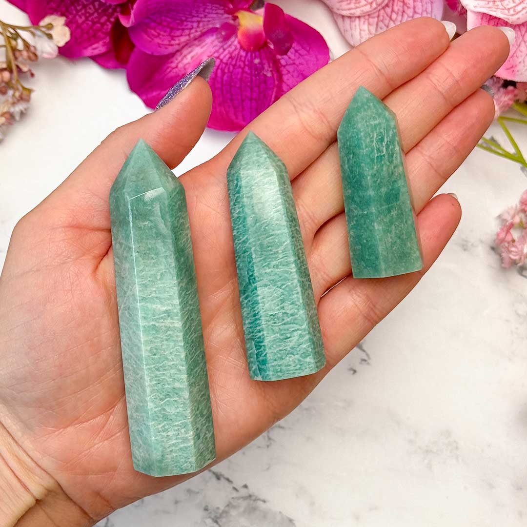 Amazonit torony több méretben (prémium!)