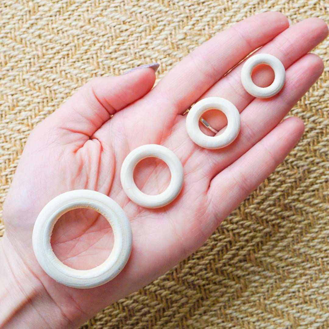 Fa golyótartó karika (több méretben)