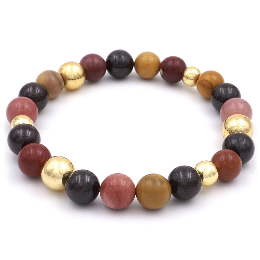 Autumn Leaves - Gránát, mookait és hematit karkötő