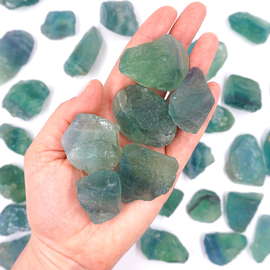 Zöld Fluorit nyers ásvány