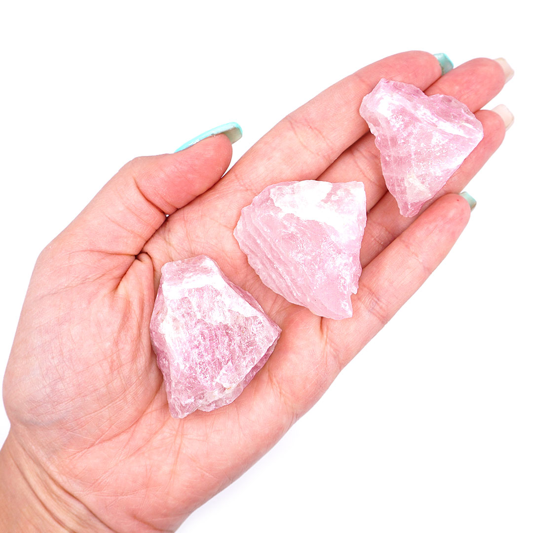 Rózsakvarc nyers ásvány