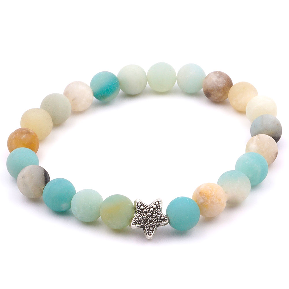 Starfish - Kvarcit karkötő tengericsillaggal