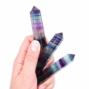 Szivárvány Fluorit csúcs – akciós, most kisebbek! - Csúcsok és Tornyok