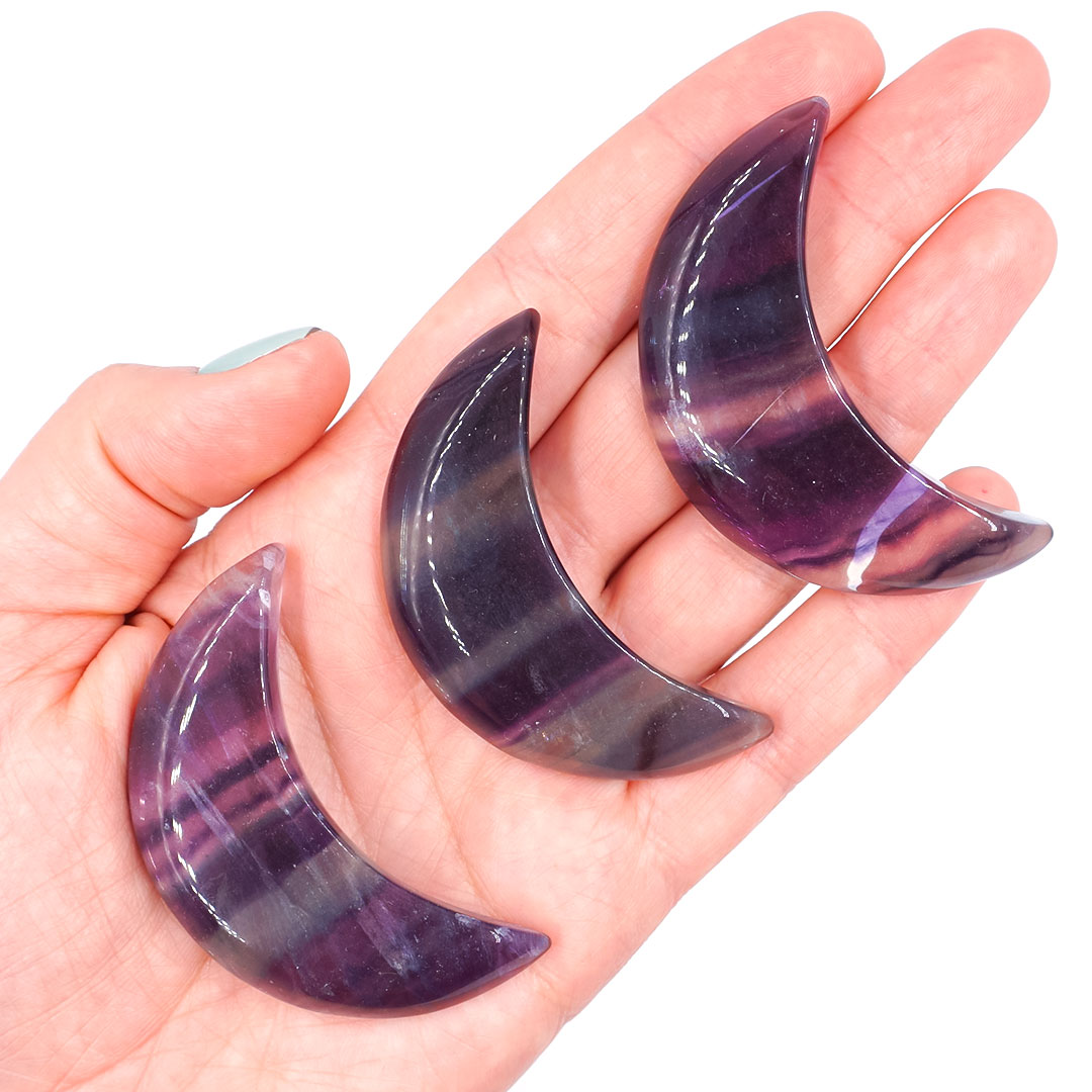 Szivárvány Fluorit prémium hold - Image 2