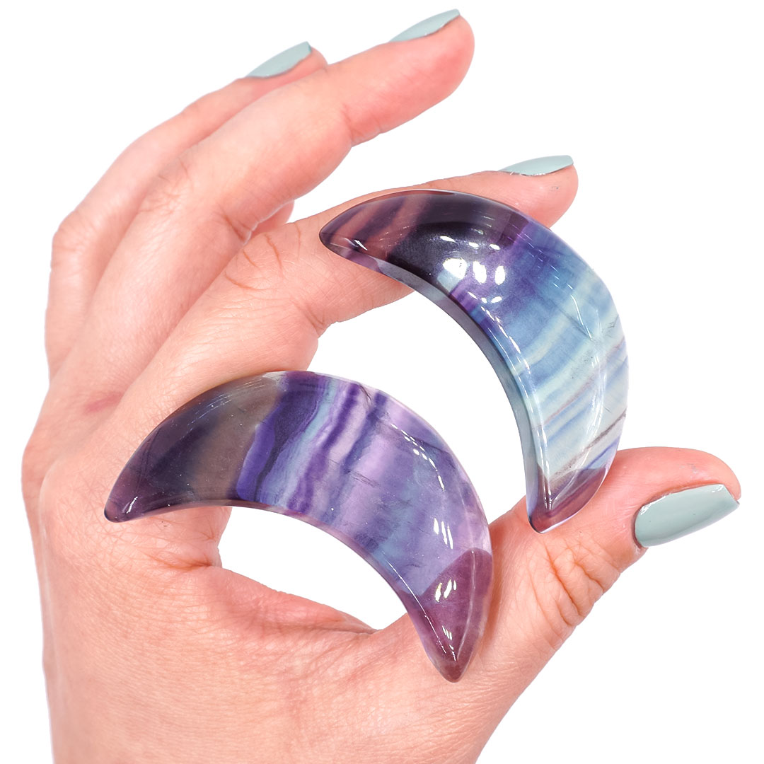 Szivárvány Fluorit prémium hold - Image 3