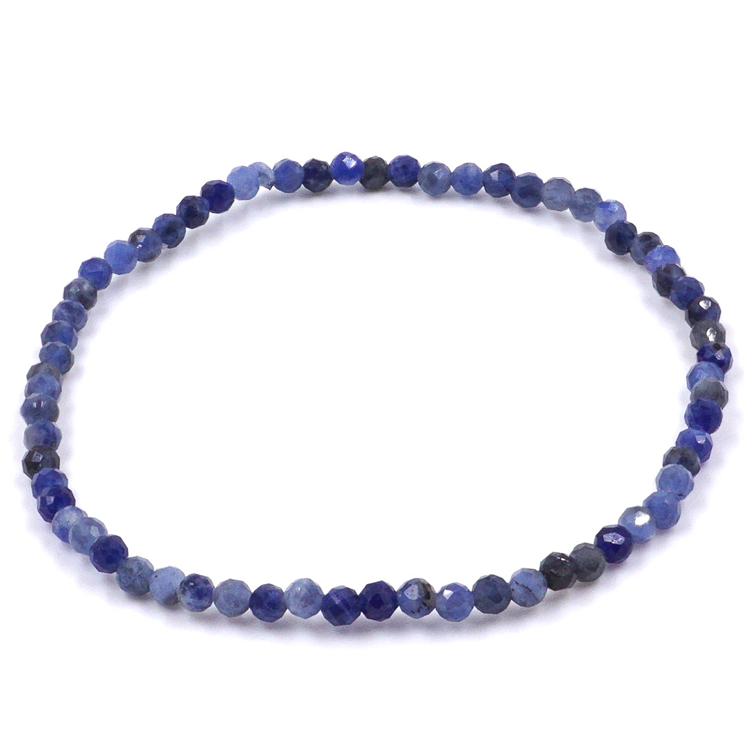 Demona - Szodalit mini fazettált karkötő