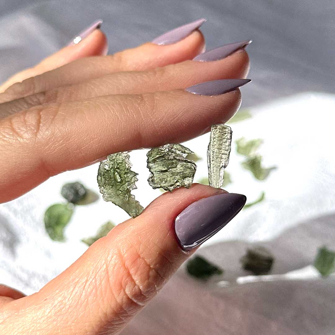 Moldavit meteorit tektit Csehországból