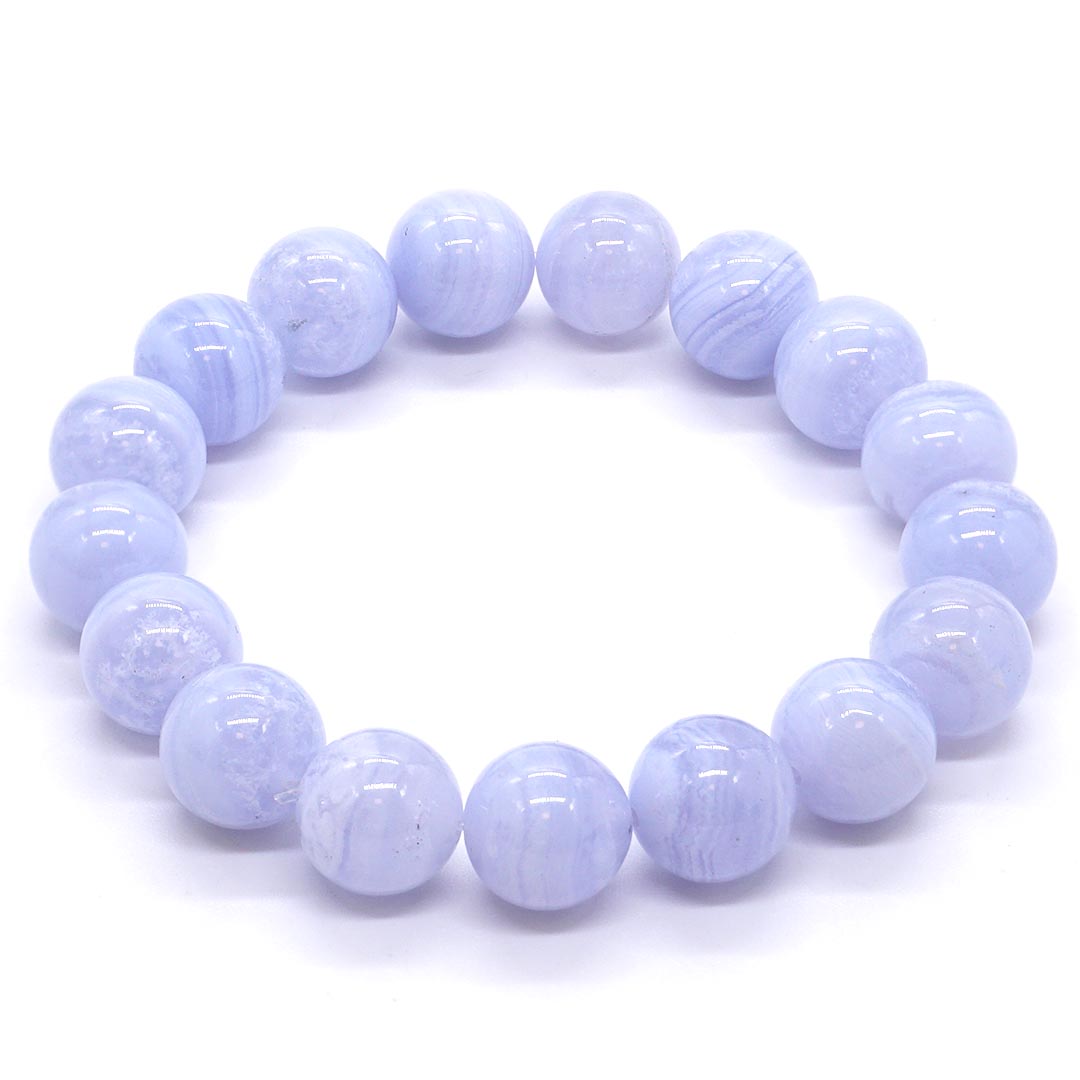 Csipkeachát Grande Gems 11 mm-es nagyszemű karkötő